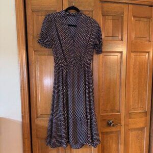 Fraiche by J Women's Summer Dress - Navy with Flowers Size Small